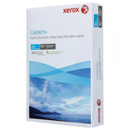 Бумага для цветной лазерной печати А4, 90 г/м2, 500 л., XEROX COLOTECH+, Австрия, 161% CIE, 003R94641