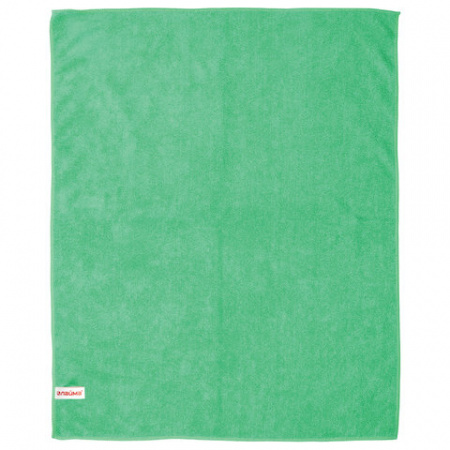 Тряпка для мытья пола из микрофибры, СУПЕР ПЛОТНАЯ, 50х60 см, зеленая, 300 г/м2, LAIMA, 601251